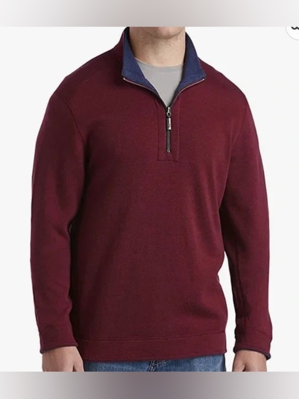 Tommy Bahama Flipside Half Zip XL NWT Reversible Pullover